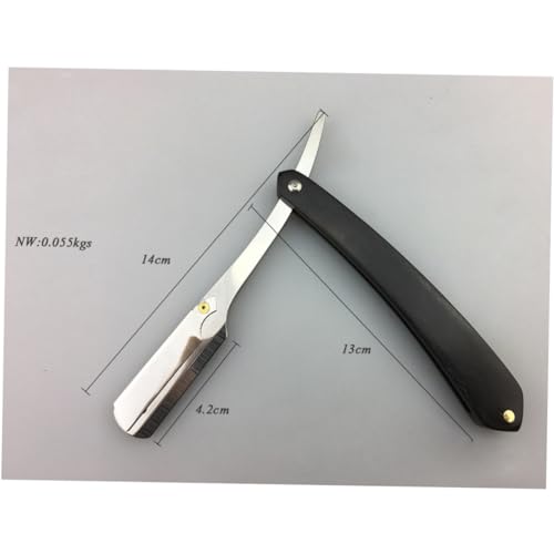 FOMIYES 3 Pecas De Barbear Reta Navalha De Barbeiro Navalha De Barbear Dupla Lâmina De Barbear De Me