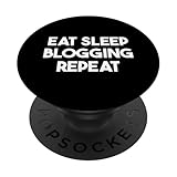 Photo Gallery eat sleep blogging repeat - funny blogger popsockets popgrip adesivo Photo Gallery eat sleep blogging repeat - funny blogger popsockets popgrip adesivo