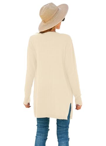 Image of TASAMO Cardigan Sweaters for Women Long Sleeve Open Front Casual Knit Fall Coat Oversized Soft Outwear with Pockets