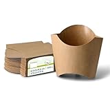 GREENBOX - Pommes Schütten aus Karton 8,5 x 5 x 9,5 cm, braun, 500 St.