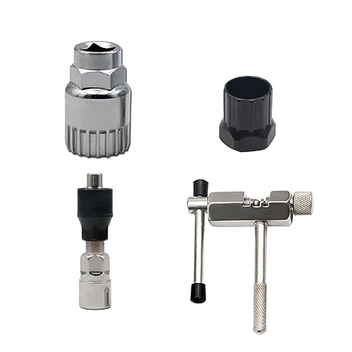 ZGYDNM Bicycle Repair kit Bicycle Repair Tool Sets Chain Breaker Crank Puller Bike Chain Measuring Ruler Flywheel Removal Outdoor Cycling Repair Tools Repair Tool (Color : Kit5, Size : 1)