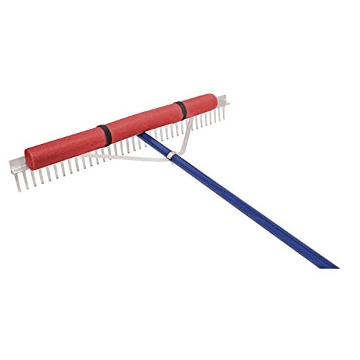 Extreme Max 3005.4098 36" Floating Weed Lake Rake with 11' Extension Handle and 50' Rope,Silver
