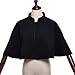 BLESSUME Priest Cape Liturgical cappa Churchman Clergy Christian Costume Black Cape Shawl (XX-Large, Black)