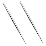 ZYAMY 2pcs Stainless Steel Rod Detail Needle 15.2x0.6cm for Pottery Modeling Carving Clay Sculpture Ceramics Tools for Model Cloth Line Texture Handmade Craft Tools Accessories, Silver