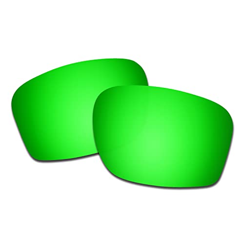 HKUCO Compatible / Reemplazo de lentes Oakley Chainlink OO9247 Gafas de sol Verde Polarizado Cover