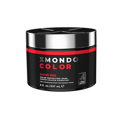 XMONDO Hair Color Super Red Hair Healing Semi Permanent Color | Vegan Formula with Hyaluronic Acid to Retain Moisture, and Bond Boosting Technology, 8 Fl Oz 1-Pack