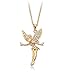 Gold Plated Tinkerbell Swarovski Elements Crystal Pendant Necklace Fashion Jewelry for Women