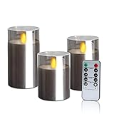 【BIS ZU 500+ STUNDEN LICHTZEIT】:) Diese kerzen batterie mit Flackereffekt werden mit 2 x AA-Batterien betrieben (nicht im Lieferumfang enthalten). Jedes Batteriepaar soll die led teelichter bis zu 500+ Stunden leuchten lassen (unterschiedliche Batteriemarke und -kapazität , die Beleuchtungszeit ist unterschiedlich）, die led flammenlose kerzen sind energiesparend und umweltfreundlich, und die AA-Batterien können sehr einfach ausgetauscht werden.