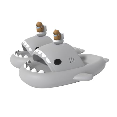 Capibara Shark Slides For Summer Thick Soled Material Couple EVA Capybara Shark Slippers