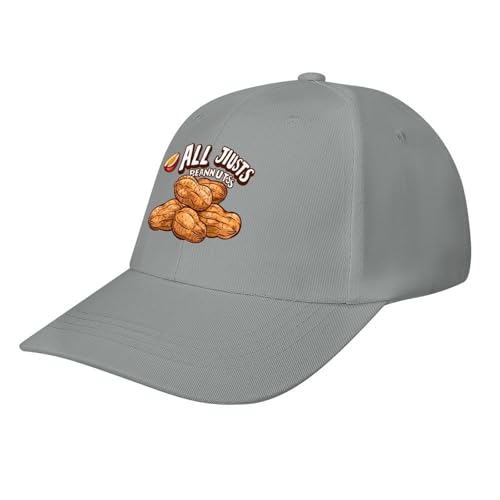 All Just Peanutss Baseball Cap Dad Hat Adjustable Size Trucker Caps for Outdoor Activities All Seasons Gray-style