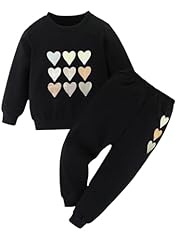 Heart Print Black