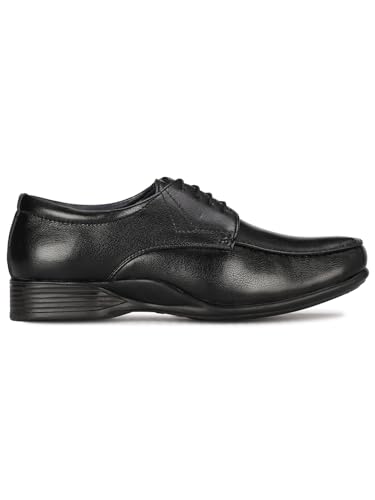 Image of Bata Men BOSS-Crude Black Formal Shoes