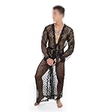 Photo Gallery catopat abiti da uomo mesh lingerie trasparente pigiameria ultra sottile pigiama vestito camicia da notte(schwarz,m) Photo Gallery catopat abiti da uomo mesh lingerie trasparente pigiameria ultra sottile pigiama vestito camicia da notte(schwarz,m)