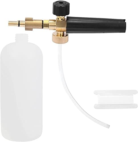 New Type Snow Foam Lance for Bosch Aquatak / Black & Decker /Norse/Ryobi/Neo Foam Cannon Car Wash Sprayer Soap Jet Pot Gun, Adjustable soap Sprayer Nozzle Foam Bottle 1L for Pressure Washer