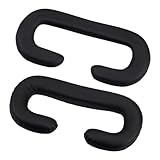 ELAYARD 2 Stück 2 teiliges PU Leder VR Gesichtspolster Atmungsaktive Polster für schweißresistent einfach zu reinigen komfortable VR Augenmaske Ersatzpads 8mm+22mm je 1