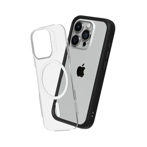 Coque MagSafe iPhone 15 Pro RhinoShield Mod NX noire modulaire et anti-choc