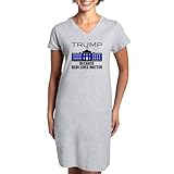 CafePress Trump Men In Blue Women's Nightshirt, Soft Long Pajama Shirt, Cotton PJs/Pyjamas