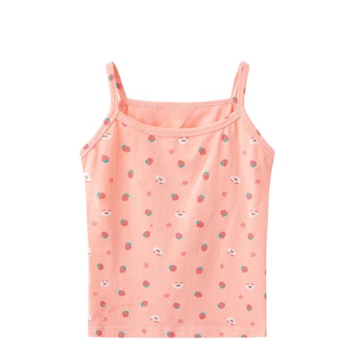 Girl’s Sleeveless Camisole Tank Tops Kids Comfort Breathable Dance Tank Tops Spaghetti Strap Dance Clothes Tees