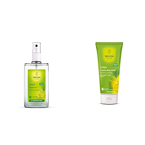 Image of Weleda Citrus Deodorant, 3.4 Fluid Ounce & Citrus Creamy Body Wash, 200ml