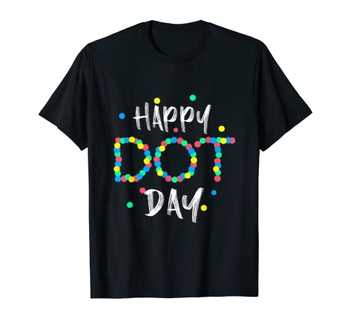 Happy International Dot Day 2022 Polka Dot Bambini Bambino Bambino Maglietta