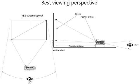 Écran de projection en tissu réfléchissant 60 pouces compact vidéo - 6