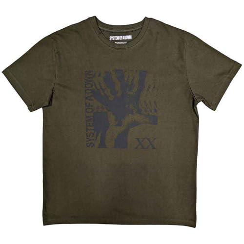 Image of Rock Off officially licensed products System of A Down Intoxicated T Shirt XL Green