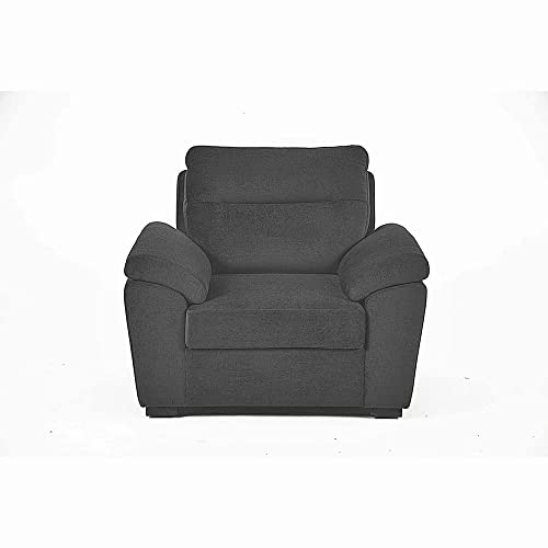 Image of Wakefit Sofa Set | 3 Year Warranty | Sofa 6 Seater, 6 Seater Sofa for Living Room, Wooden Sofa Set, Sofa Set 3+2+1 Seater - Lounger(Malphino : Smoke Grey)