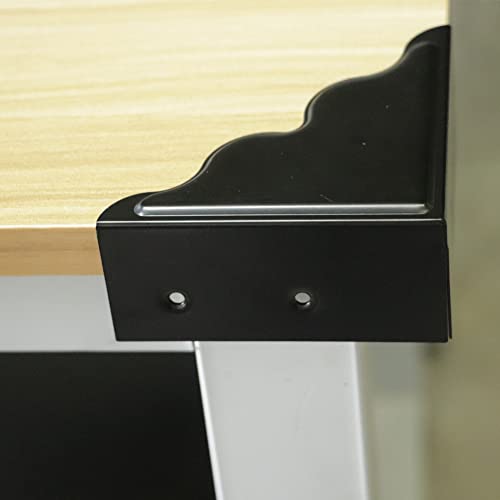 Image of Metal Corner Protector - Set of 4 Black Box Corner Protectors for Edge Safety Guarding Cabinet, Furniture, Desk, and Case. Thickened Hardware for Enhanced Protection