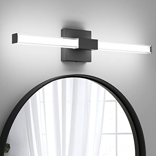 Ralbay 24Inch Black Vanity Light Wall Mounted Lighting Bar Modern Led Vanity Lights Matte Black Bathroom Wall Light Fixtures Over Mirror 22W 5500K White Light #TOP25