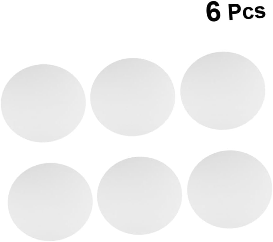 DOITOOL 6pcs Round Canvas Boards for Oil Painting Durable Artist Canvas Panels for Acrylics and Tempera for DIY Art Projects and Hobbyists White