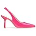 GENSHUO Slingback Kitten Heels for Women Pumps Closed Pointed Toe 3 Inch Low Heel Dress Shoes Comfortable Sexy Slip On Wedding Work Party Pumps Fuchsia Size 7.5