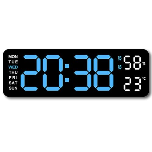 La mejor selección de Reloj Tumblr los 5 más buscados. 45 DOXLIO Reloj de Pared Digital, Reloj Digital LED, con Cable de Datos USB, Fecha, Temperatura, Semana. Reloj de Pared LED Semanal, Adecuado para Salón, Habitación, Aula, Iglesia...