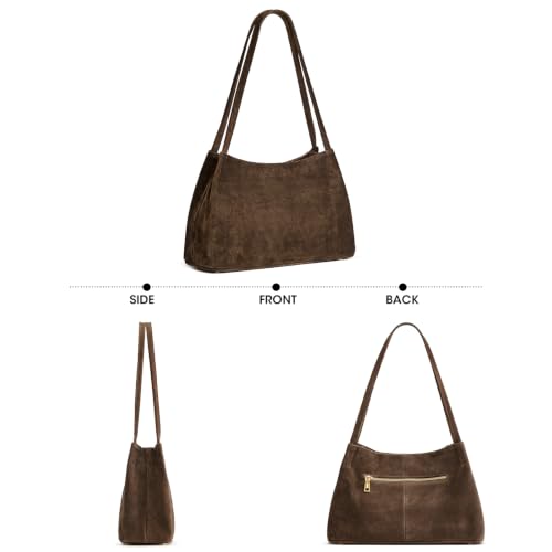 Image of Kattee Genuine Leather Purse and Handbag for Women, Soft Hobo Bag