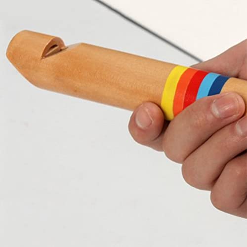 Voldrew Kinderen glijbaan houten schattig fluitfluitje muziekinstrument vroeg educatief speelgoed 8 geel - Image 7