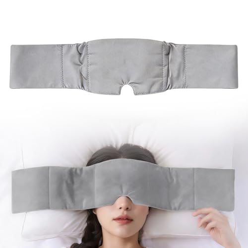 ZENQARI Masque De Nuit Homme/Femme, 1 Pièce Masque De Nuit Lesté Pour Les Yeux, Coton, Idéal Pour Le Sommeil, La Méditation Et Le Camping