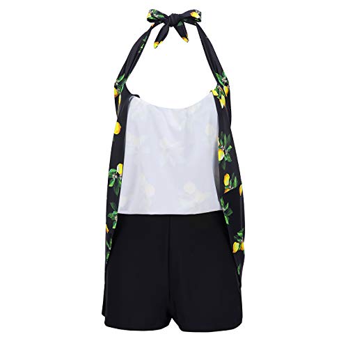 HDE Lemon Women's One Piece Tummy Control Swimdress #TOP5