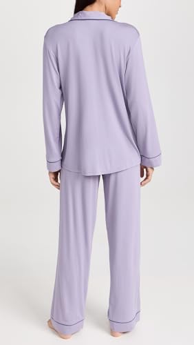 Image of Eberjey Gisele Classic Women's Pajama Set | Long Sleeve Shirt + Long Pants