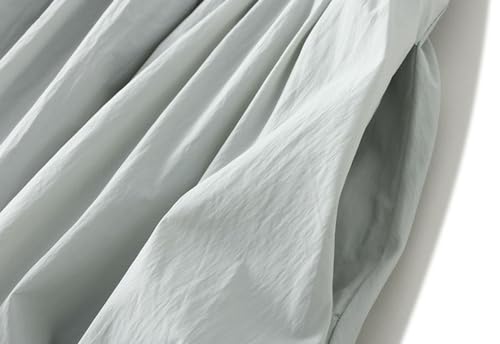 Womens Casual Lantern Skirts Elastic Waist Bubble Pompom Skirt Pleated A-Line Skirts Fluffy Fashion Party Skirt4