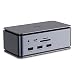 Produktbild LINDY 43372 DST-Pro USB4, USB C Laptop Docking Station, 15in1, Dual Display, 8k@30Hz oder 2X 4K@60Hz, 4K@120Hz, HDMI 2.1, DP 1.4, MST, 10Gbit/s, USB 3.2 Gen.2, Ethernet, Thunderbolt 3/4, PD 100 Watt