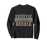 Stolz darauf, in Krusevac, Serbien geboren zu werden. Niedliche serbische Urlaubsdekoration, ideal für Einheimische oder Touristen, die Mitteleuropa besuchen.
