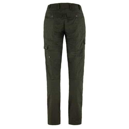 Fjällräven Damen Karla Pro Trousers Curved W Hose, Dunkles Waldgrün, 44