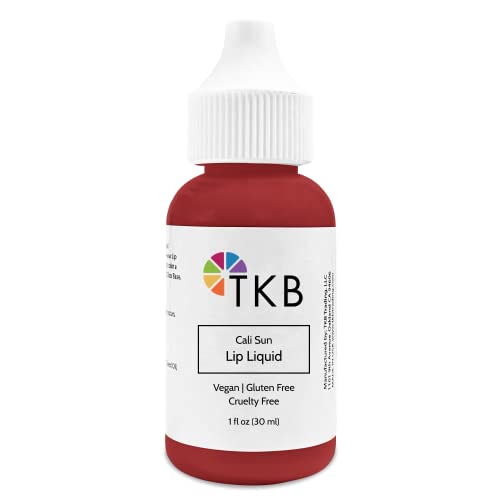 TKB Lip Liquid Color | Liquid Lip Color for TKB Gloss Base, DIY Lip Gloss, Pigmented Lip Gloss and Lipstick Colorant, Made in USA (1floz (30ml), Cali Sun) image 5