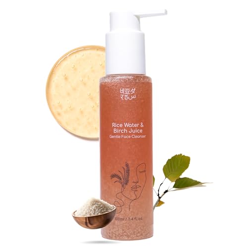 Rice Water Face Cleanser with Birch Juice by Beyond Rice | Gentle Foaming, Non-stripping, Hydrationg, Refreshing Face wash (100ml) | Suitable for men and women