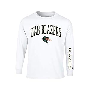 J2 Sport Alabama at Birmingham Blazers UAB Long Sleeve T-Shirt Unisex NCAA White