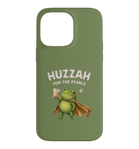 Huzzah For The Pearls Boba Frog Coffee Gen Z�t�@���^�W�[T�V���c �X�}�z�P�[�X iPhone 14 Pro Max �p