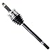 Detroit Axle - 4WD Front Left CV Axle for Jeep 99-04 Grand Cherokee, Driver Side CV Axle Shaft Assembly 1999 2000 2001 2002 2003 2004 Replacement
