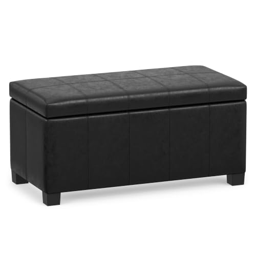 SIMPLIHOME Dover Storage Ottoman Bench