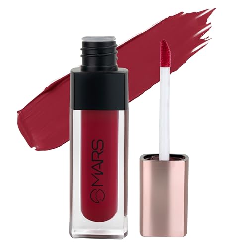 Image of MARS Popstar Non-Drying Liquid Mousse Lipstick for Women with Matte Finish | Lightweight and Non-Sticky Formula | Up to 12 Hour Long Lasting | Transferproof & Waterproof (6.0ml) (09-Dreamy)