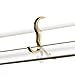 25 Pack Narrow Picture Rail Hooks Brass Finish | Molding Hooks