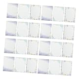 NUOBESTY 24 Blätter Papier Für Hochzeitseinladungen Papier Für Lebensläufe Briefpapier